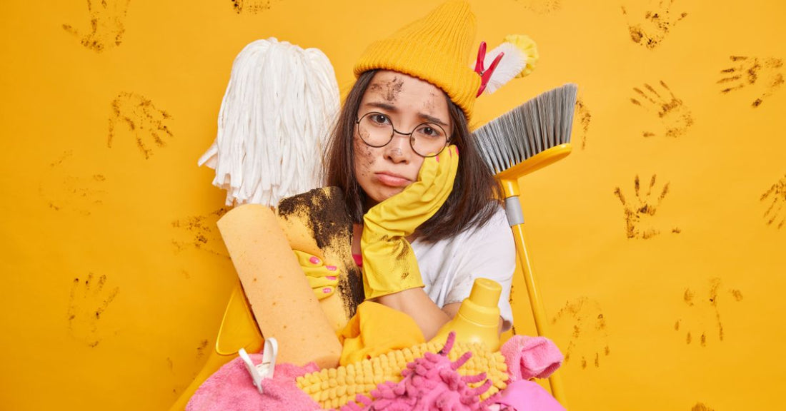 Kind hat einen Putzplan und hat keine Motivation