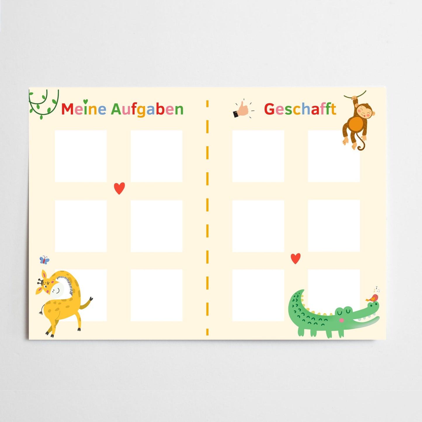 Haushaltsplan Kinder