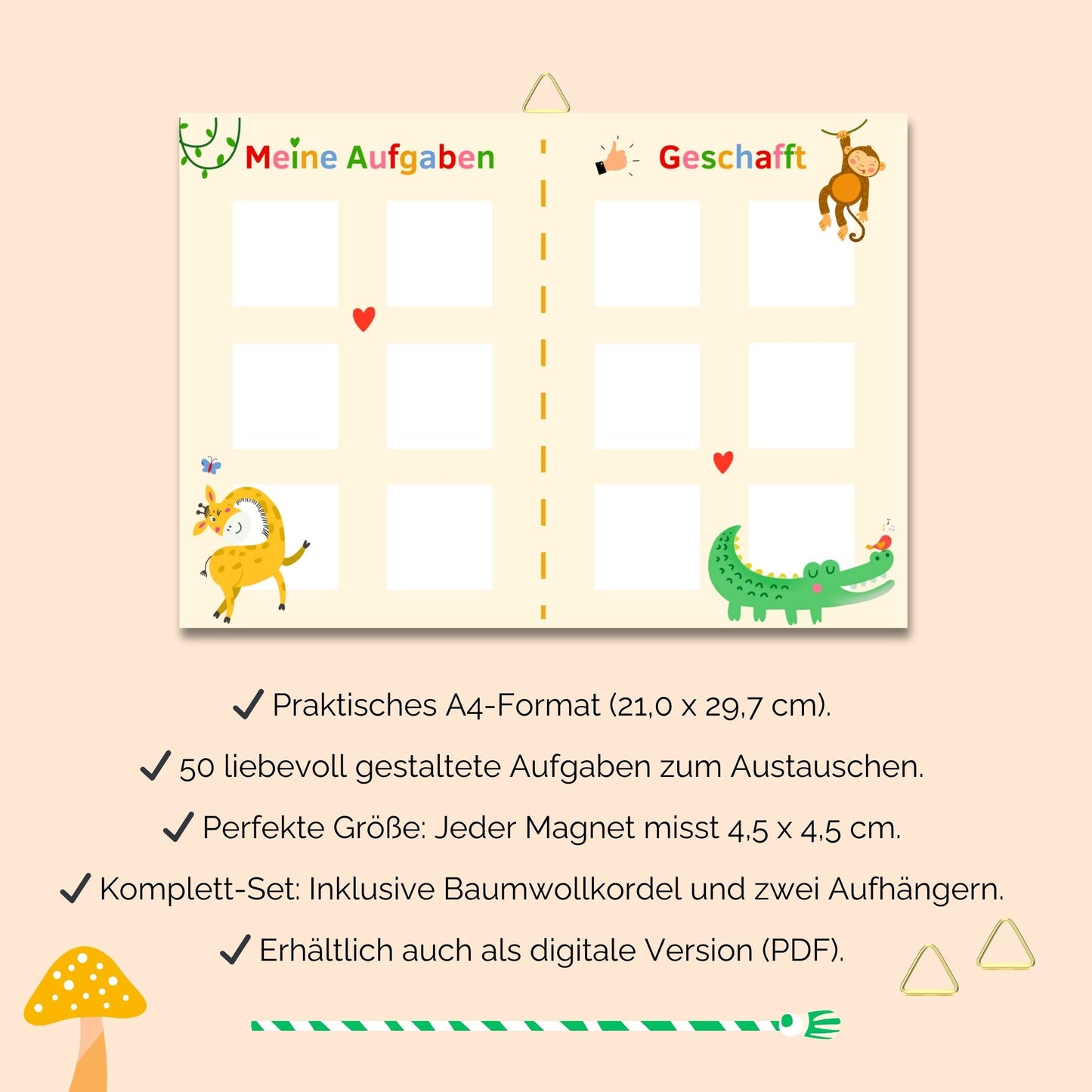 Haushaltsplan Kinder