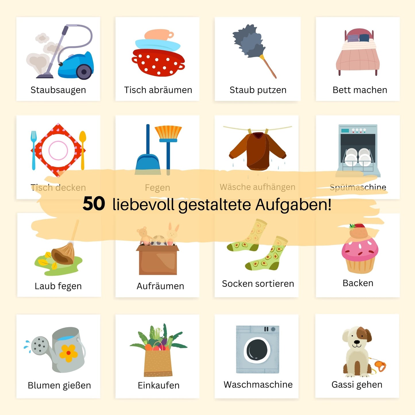 Haushaltsplan Kinder